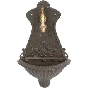 Chiuveta de gradina, model mini, aluminiu, maro, 25x11.5x41.5 cm, Strend Pro