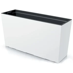 Jardiniera decorativa, alb, 77x23.5x40.6 cm, 27 L, Urbi Case M