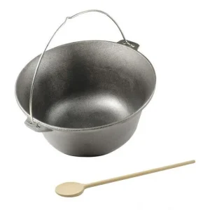 Ceaun, tuci, fonta, emailat, 10.8 L, cu lingura de lemn, Perfect Home