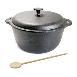Oala de fonta cu capac