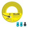 Furtun de gradina, 4 straturi, cu 2 cuple si adaptor, 3/4", 20 m, Cellfast Yellow