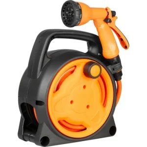 Furtun cu tambur/rola pentru gradina, pistol de stropit, accesorii, 5/16", 10 m, Strend Pro