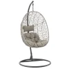 Scaun leagan suspendat, Chomik, Sally, ratan sintetic, gri, max 150 kg