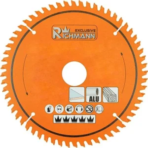 Disc circular vidia Multimaterial pentru aluminiu, lemn, 60 dinti, 185x30 mm, Richmann Exclusive