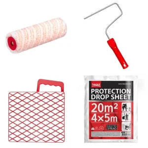 Rola cu gratar 23 cm/47 mm, poliamid + folie acoperire/protectie, 20 mp, Beorol