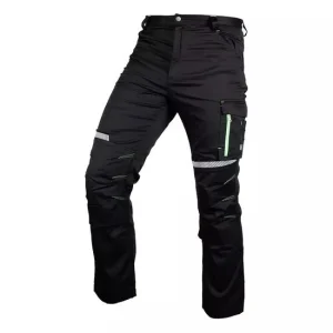Pantaloni de lucru, bumbac, poliester, intariri genunchi, model Mix&Match, negru, marimea L/52