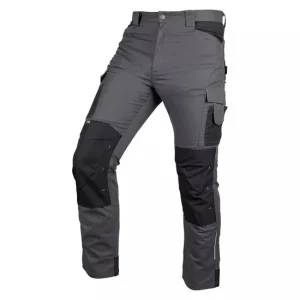 Pantaloni de lucru, poliester, bumbac, intariri genunchi, model Mix&Match, gri, marimea XXL/56, NEO