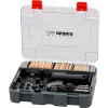 Set pentru dulgheri cu imbinari, dibluri, burghie, cuie, cheie Allen, 83 piese, Strend Pro