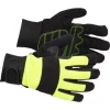 Manusi piele sintetica, spandex, intarite, negru si galben, marimea 09/L, Strend Pro Zarso