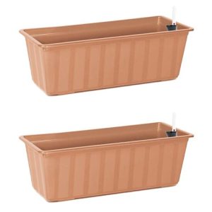 Set 2 jardiniere pentru flori cu sistem irigatie
