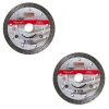 Set 2 discuri diamantate turbo subtire, placi ceramice, taiere umeda si uscata, 115 mm/22.23 mm, Richmann Exclusive