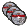 Set 3 discuri diamantate turbo subtire, ceramica, taiere umeda si uscata, 125 mm/22.23 mm, Richmann Exclusive