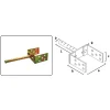 Suport grinda metalic, zincat, reglabil, 160 mm, Strend Pro