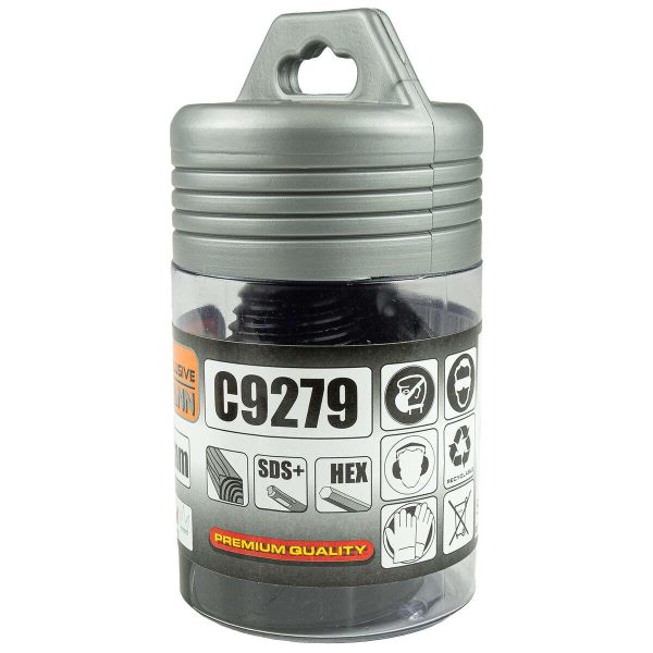 Con despicator lemn pentru bormasina, cu 2 adaptoare, SDS PLUS, 50 mm, Richmann Exclusive