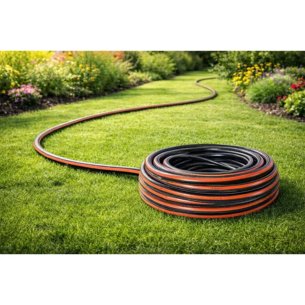 Furtun de gradina, 4 straturi, flexibil, ranforsat, 3/4", 25 m, Richmann Exclusive