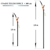 Foarfeca crengi si fierastrau, cu maner telescopic 1.8-2.8 m, Strend Pro