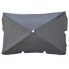 Umbrela balcon/terasa, Jumi, cu manivela, antracit, 220x130x240 cm