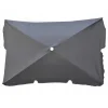 Umbrela balcon/terasa, Jumi, cu manivela, antracit, 220x130x240 cm