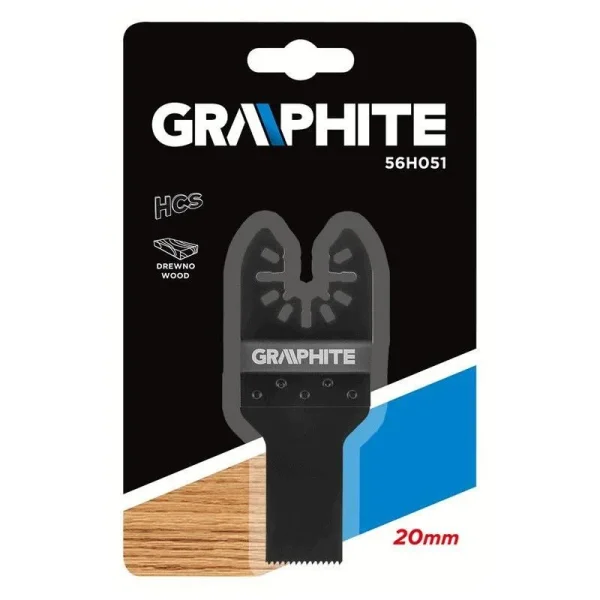 Panza/lama fierastrau, pentru multifunctional, HCS, pentru lemn, 20 mm, GRAPHITE