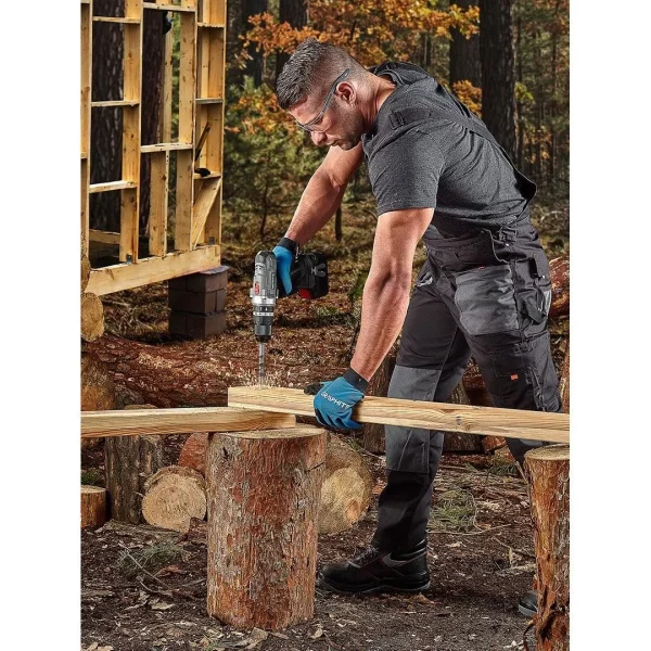 Masina de gaurit, insurubat (bormasina), cu percutie, 18V Li-ion (acumulator neinclus), mandrina 1.5-13 mm, Graphite Energy