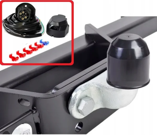 Kit cablaj pentru montaj carlig remorca, priza cu 7 pini, lungime cablu 1,5m