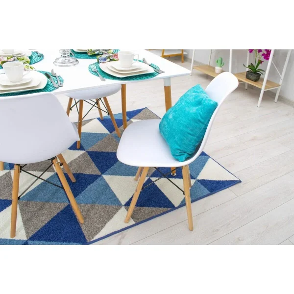 Scaun stil scandinav, Artool, Osaka, PP alb, picioare lemn natur, 46x54x81 cm