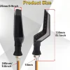 Set 2 lampi Semnalizare Moto, model BUMERANG, cu 2 functii, pozitie si semnalizare, tensiune 12V