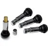 Set 4 Valve Metalice Cromate cu capac hexagonal