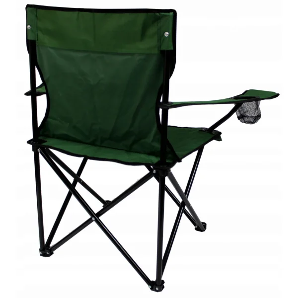 Scaun pliabil gradina, camping, pescuit, verde, max 120 kg, 50x50x80 cm