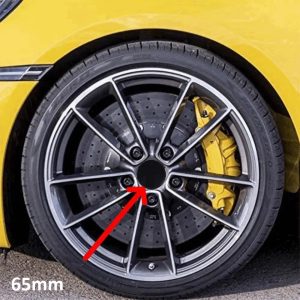 Set 4 capace centrale pentru jante aliaj, diametru 65 mm, culoare negru