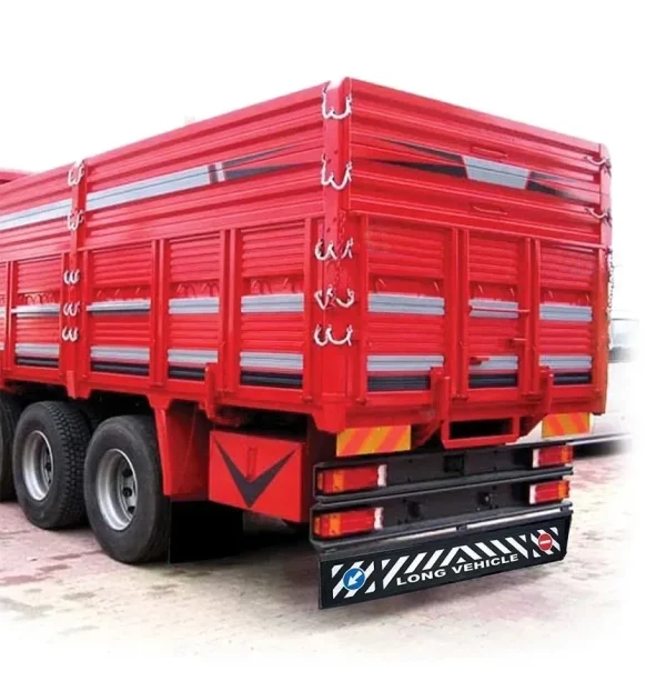 Aparatoare de noroi pentru camioane, inscriptionata, din cauciuc, dimensiune 190 x 35 cm