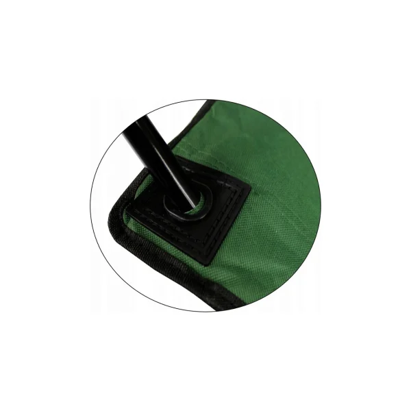 Scaun pliabil gradina, camping, pescuit, verde, max 120 kg, 50x50x80 cm