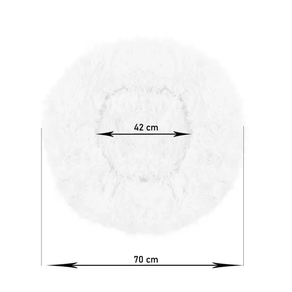 Culcus moale, pentru caine/pisica, roz murdar, 70 cm