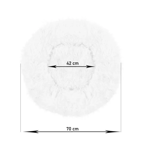 Culcus moale pentru caine/pisica, negru, 70 cm