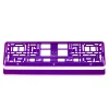 Suport numar inmatriculare din plastic, calitate Premium, culoare VIOLET