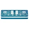 Suport numar inmatriculare din plastic, calitate Premium, culoare TURQUOISE