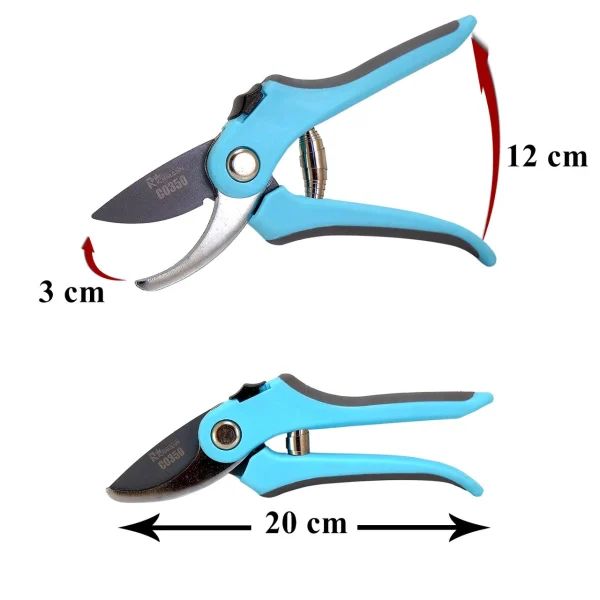 Foarfeca gradina, tip bypass, teflon, 20 cm, Richmann