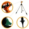 Aspersor pulsatoriu, plastic, cu trepied telescopic, 550-930 mm