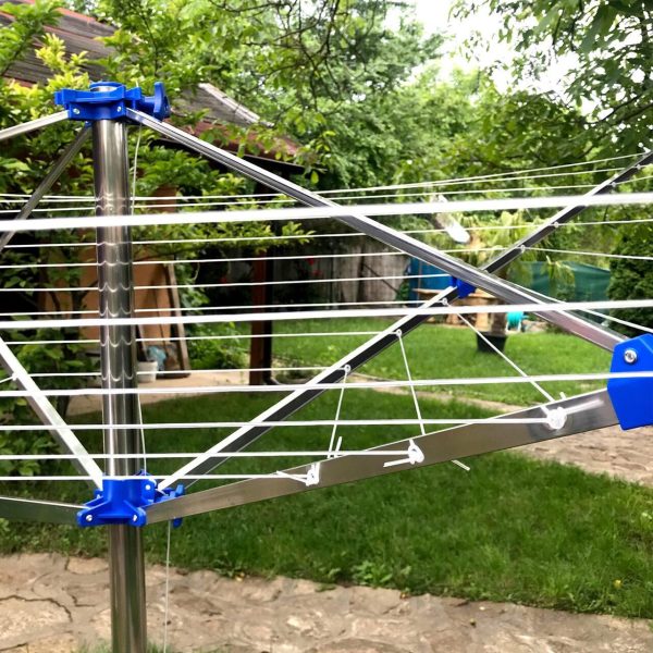 Uscator rufe de exterior, rotativ, 4 brate, capacitate uscare 40 m, rezistent la UV si intemperii