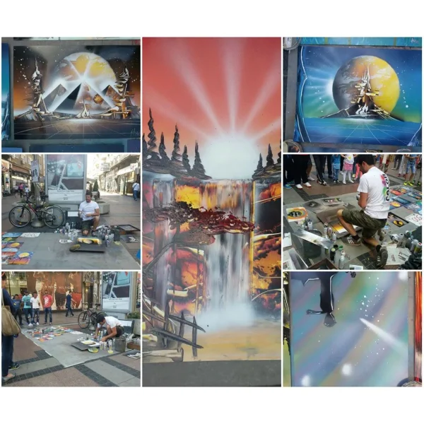 Vopsea spray acrilic albastru Cielo RAL5015 400ml