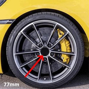 Set 4 capace centrale pentru jante aliaj, diametru 77 mm, culoare negru