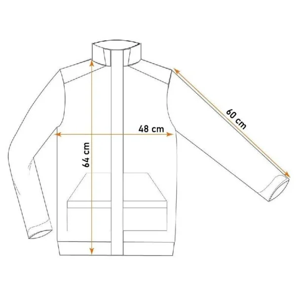 Geaca din lana polara pentru femei, model Woman Line, negru, marimea S/36, NEO