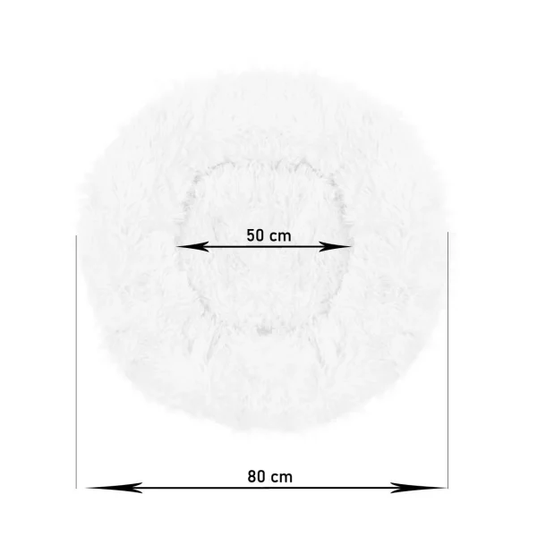 Culcus moale, pentru caine/pisica, rosu, 80 cm