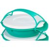 Caserola alimente, plastic, etansa, verde, 4 compartimente, 4x1 L, 22.4x20.5x29.5 cm, MagicHome