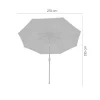 Umbrela gradina/terasa,​​​​​​​ LED solar, 270 cm