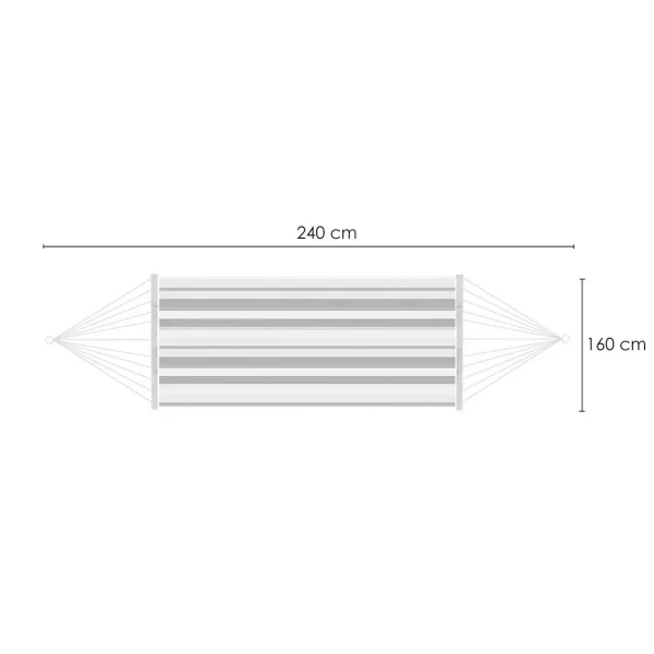 Hamac bumbac, max 200 kg, 240x160 cm, Ling, Strend Pro