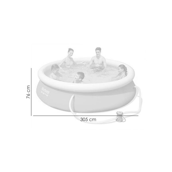 Piscina rotunda gonflabila cu pompa filtrare, 305x76 cm, Bestway