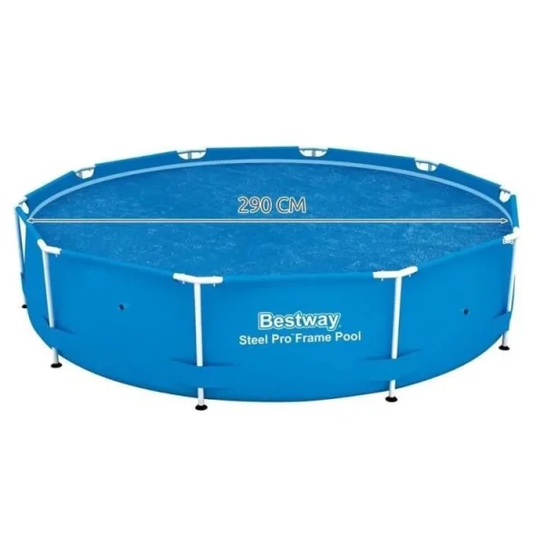 Prelata solara acoperire piscina 305 cm, rotunda, albastra, 290 cm, Bestway FlowClear 