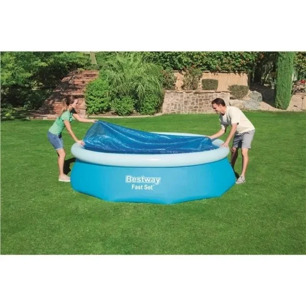 Prelata solara acoperire piscina 305 cm, rotunda, albastra, 290 cm, Bestway FlowClear 