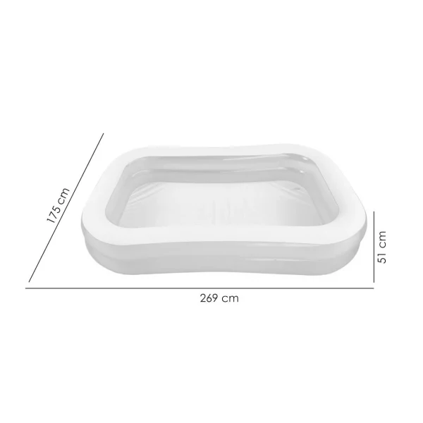 Piscina gonflabila, dreptunghiulara, 269x175x51 cm, Bestway Family